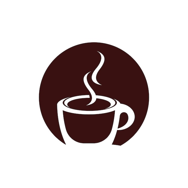 Icon De Tasse De Café Et Illustration Du Modèle Vectoriel Du Symbole