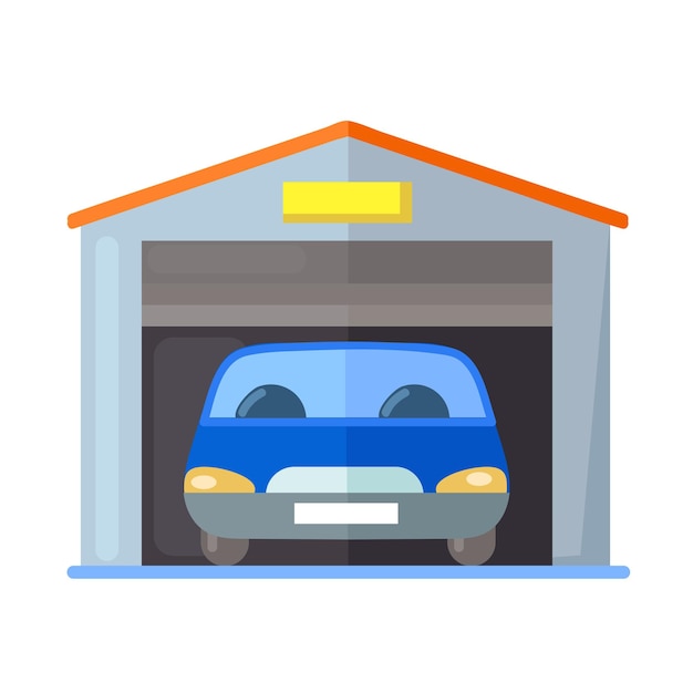 Vecteur icon de vente de garage clipart avatar logotype illustration vectorielle isolée