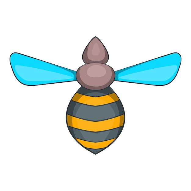 Vecteur icône d'abeille illustration de dessin animé de l'icône vectorielle de l'abeille pour le web
