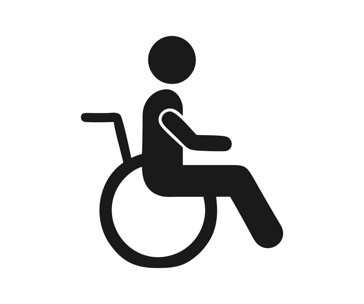 Icône d'accessibilité pour les fauteuils roulants