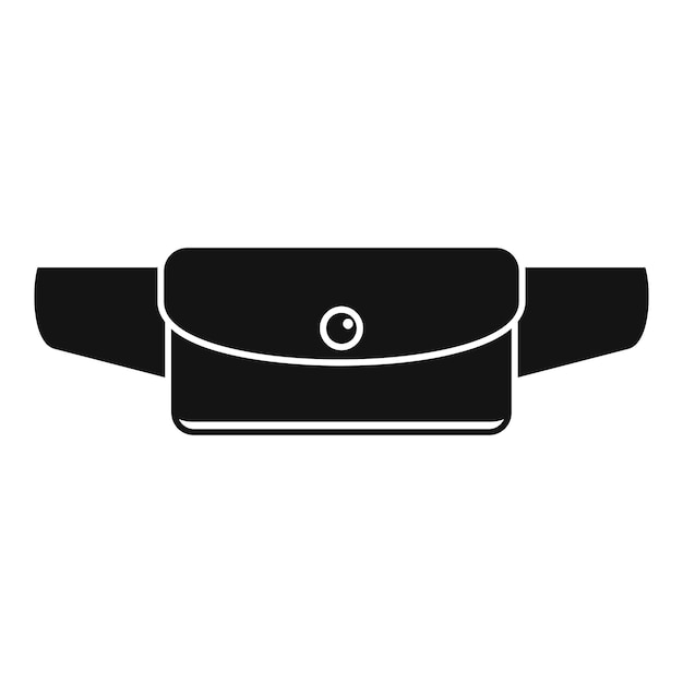 Vecteur icône d'accessoire de sac de taille illustration simple de l'icône vectorielle d'accessoire de sac de taille pour la conception de sites web isolée sur fond blanc