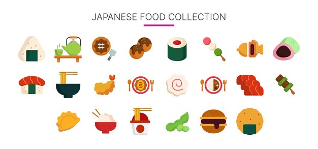 Icône Alimentaire Japonaise Adaptée Au Web Et Aux Applications Icône Affiche De Présentation Et Médias Sociaux