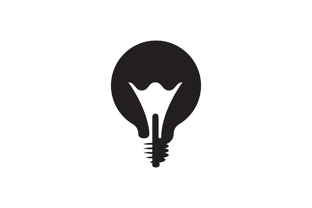 Icône d'ampoule électrique Symbole de lampe électrique Signe d'éclairage vectoriel