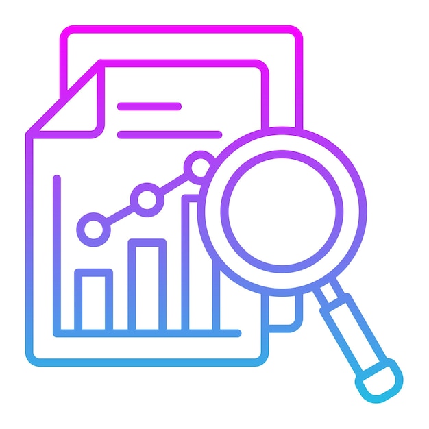 Icône d'analyse des données