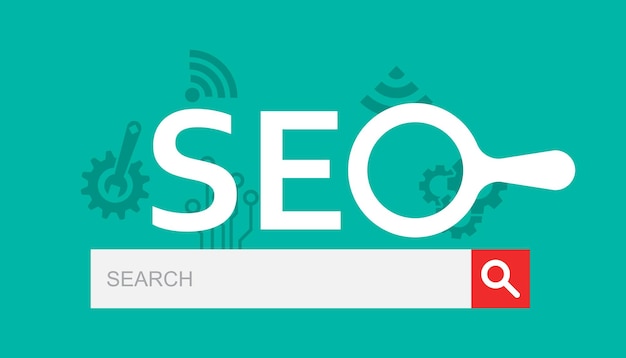 Icône d'analyse SEO dans un style transparent Illustration vectorielle des médias sociaux sur un fond isolé Concept d'entreprise d'analyse de recherche