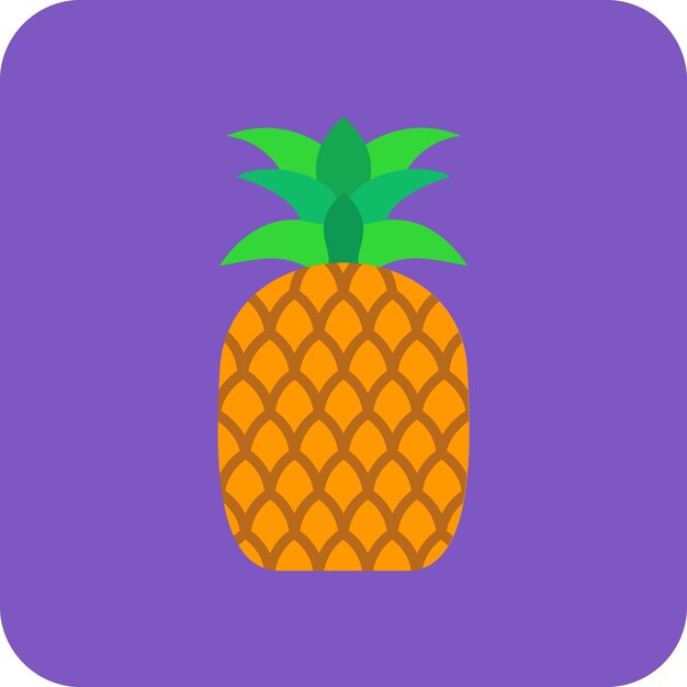 Vecteur icône de l'ananas