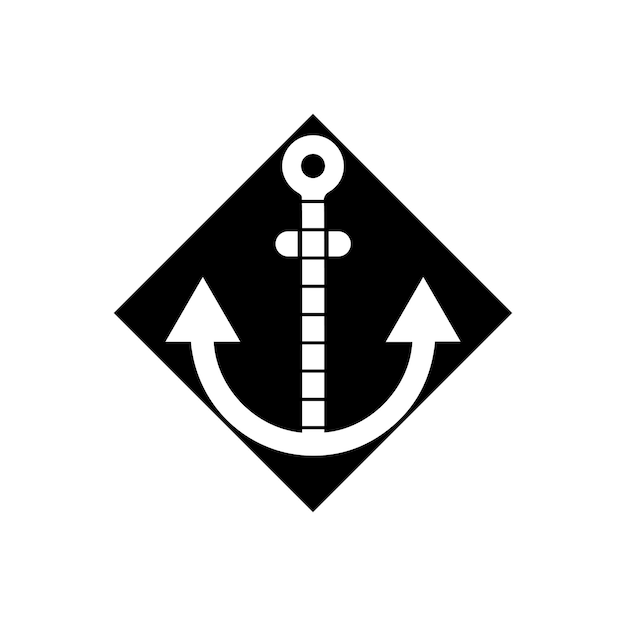 Icône D'ancrage Logo Template Vector Illustration