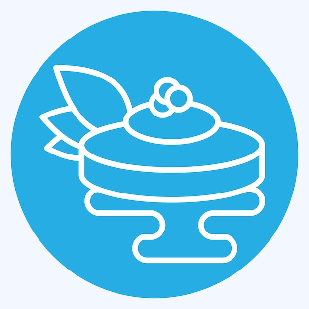 Icône Ankimo liée au symbole Sushi style yeux bleus design simple modifiable