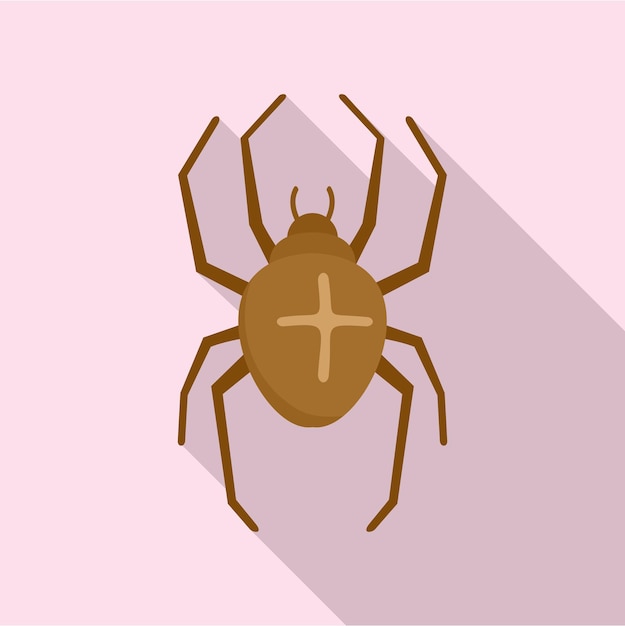 Icône d'araignée croisée Illustration plate de l'icône de vecteur d'araignée croisée pour la conception de sites Web