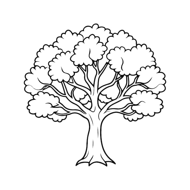 Icône d'arbre avec racine