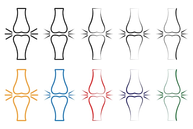 L'icône De L'articulation Osseuse Est Un Vecteur De Contour Isolé De La Collection De Parties Du Corps Humain Pour Les Applications Ui Et Web