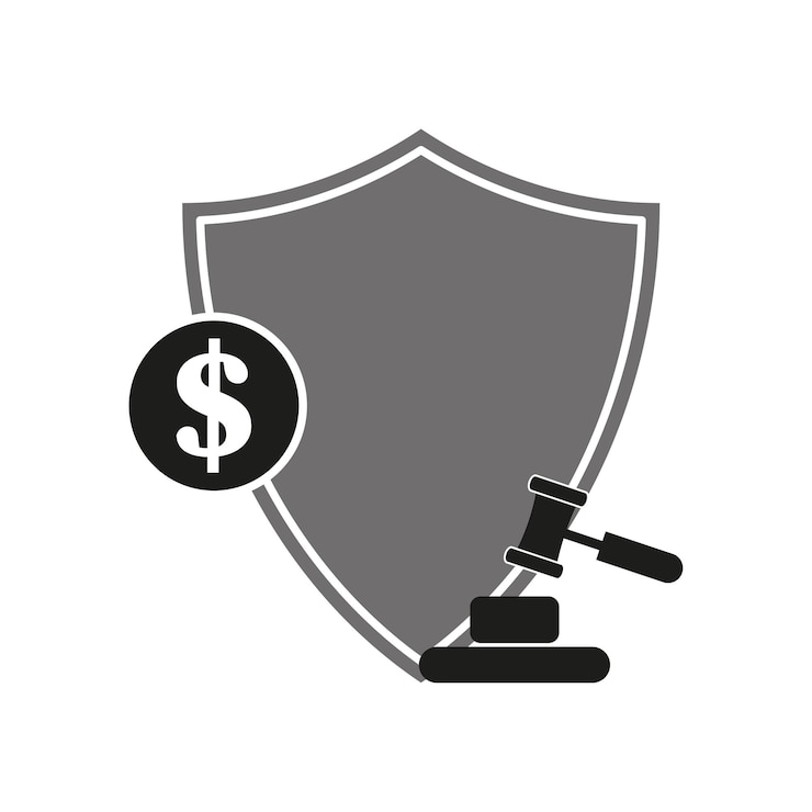 Vecteur icône d'assurance du droit des affaires illustration vectorielle eps 10 image de stock