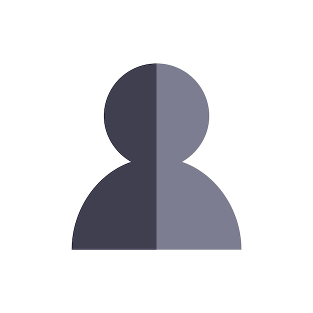 Vecteur icône d'avatar de profil utilisateur illustration vectorielle isolée