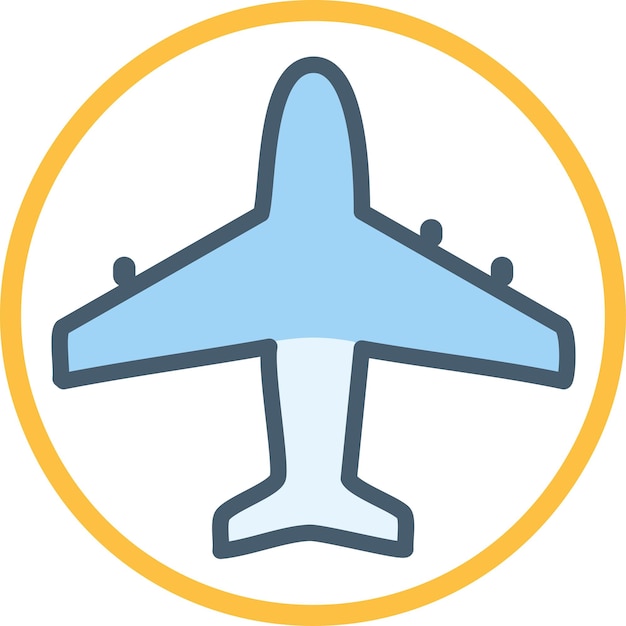 Une icône d'avion