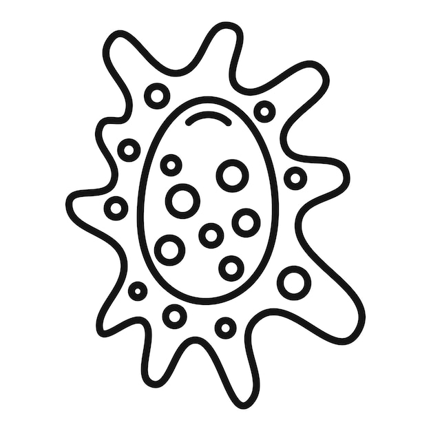 Icône de bactérie Icône de vecteur de bactérie pour la conception de sites Web isolée sur fond blanc