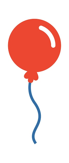 Icône De Ballon De Dessin Animé Illustration Vectorielle