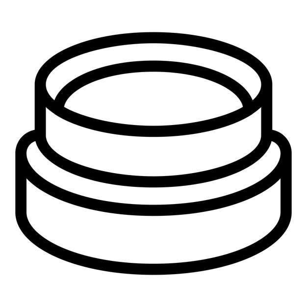 Icône de base de données d'art de ligne minimaliste