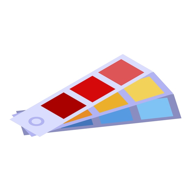 Icône de bâtons de couleur de peinture Isométrique de l'icône vectorielle de bâtons de couleur de peinture pour la conception de sites Web isolée sur fond blanc