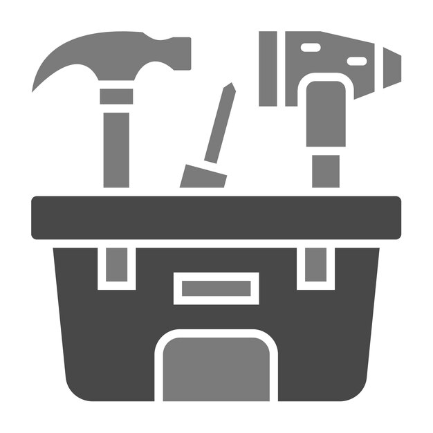 Vecteur icône de la boîte à outils