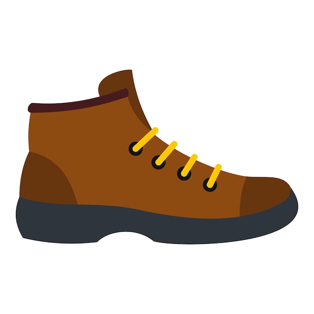 Vecteur icône de botte de randonnée illustration plate de l'icône vectorielle de la botte de randonnée pour la conception de sites web