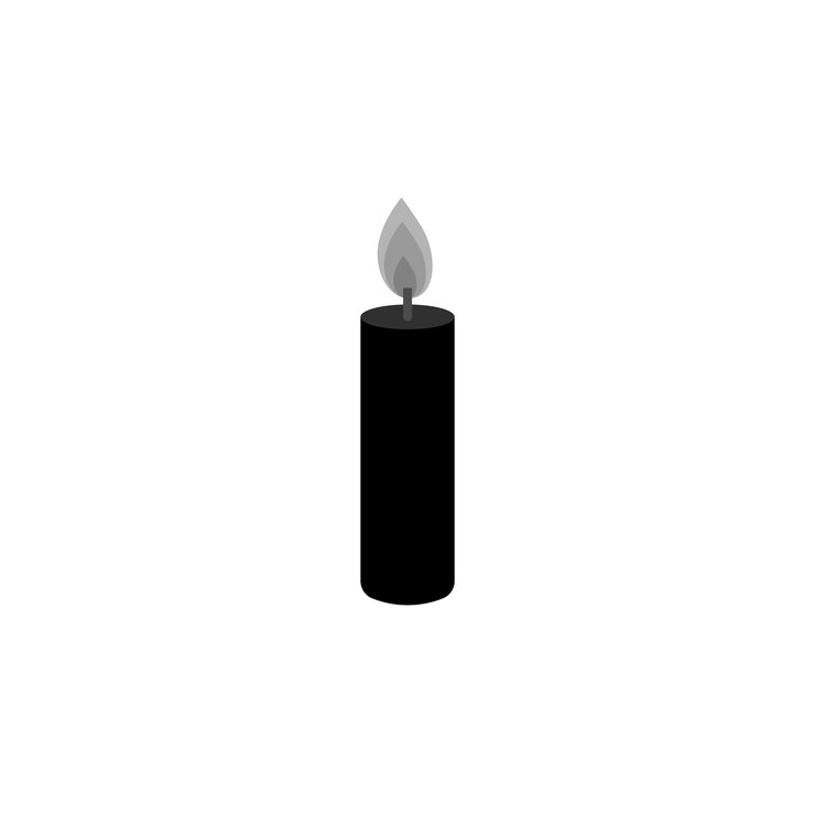 Vecteur icône de bougie de noël symbole isolé de noël