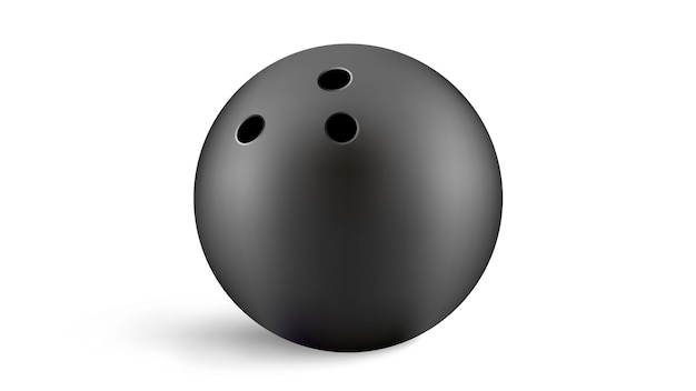 Icône de boule de bowling Illustration réaliste de l'icône de vecteur de boule de bowling pour sur fond transparent