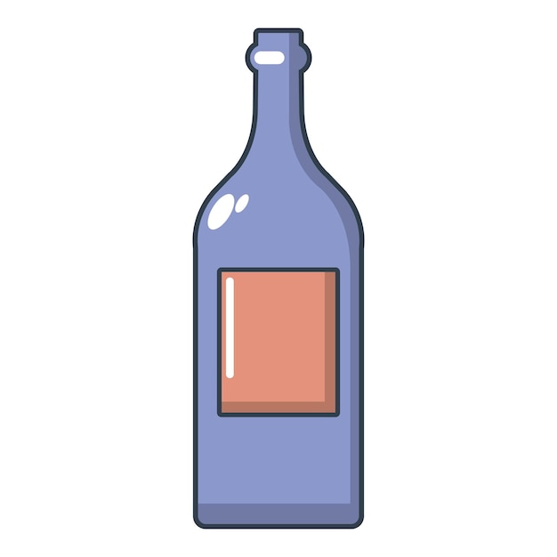 Vecteur icône de bouteille d'alcool illustration de dessin animé de l'icône de vecteur de bouteille d'alcool pour le web