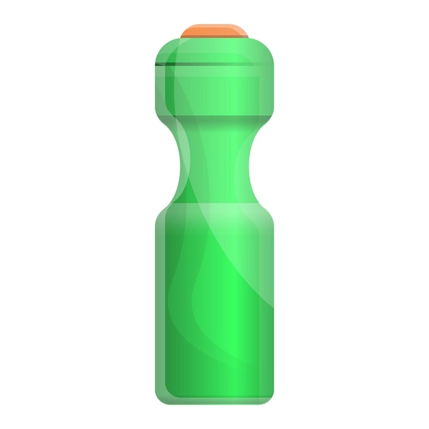 Icône de bouteille de détergent verte Icône vectorielle de bouteelle de détergent vert pour la conception web isolée sur fond blanc