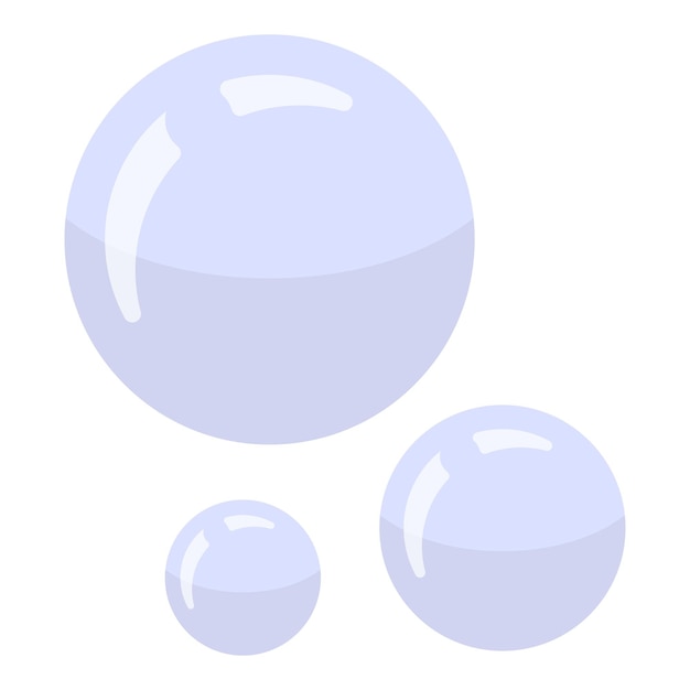 Vecteur icône de bulles de rasage isométrique de l'icône vectorielle de bulles de rasage pour la conception de sites web isolée sur fond blanc