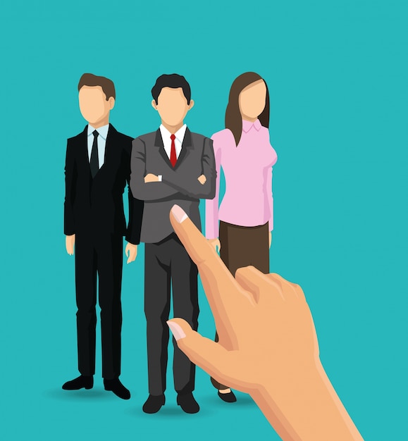 Icône de businesswoman affaires homme d'affaires ressources humaines