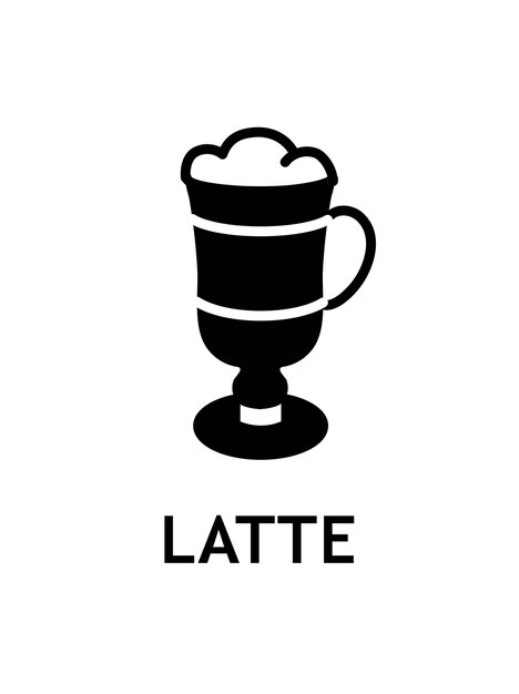 Icône De Café Au Lait Noir