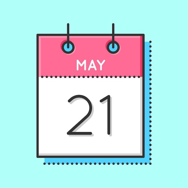 Icône de calendrier de mai