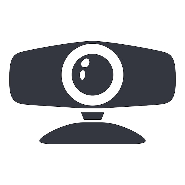 Vecteur icône de caméra web symbole de webcam de base vectoriel