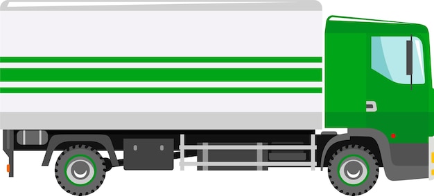 Vecteur icône de camion de livraison dans l'illustration vectorielle de style plat