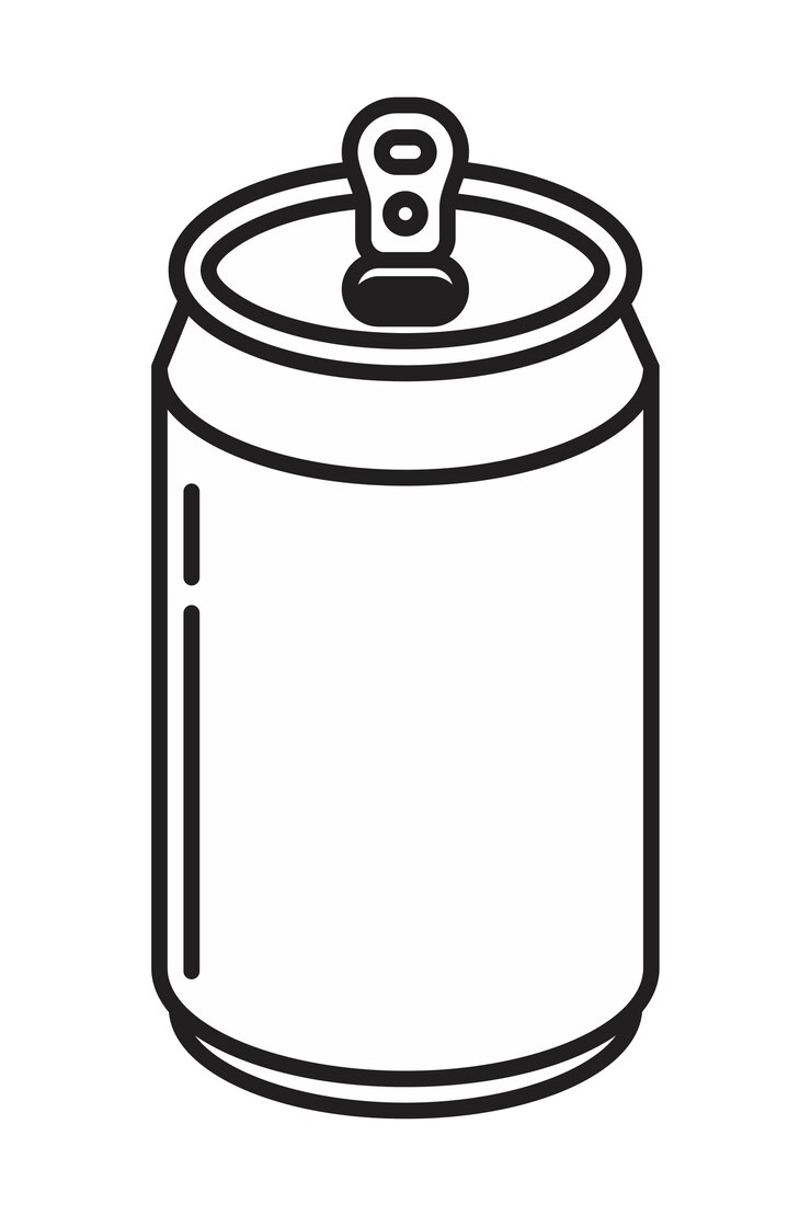 icône de canette de bouteille en aluminium soda