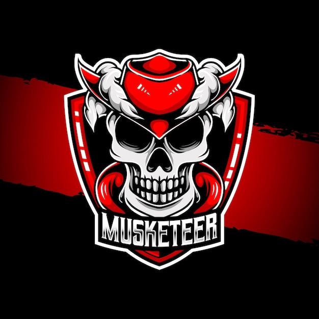 Icône De Caractère Mousquetaire Logo Esport