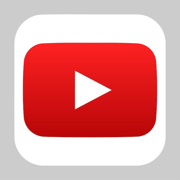 Icône carrée du logo YouTube