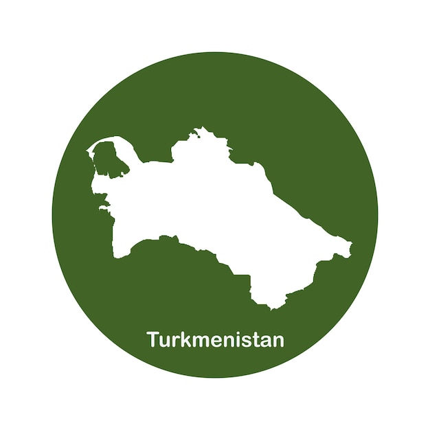 Icône de carte du Turkménistan