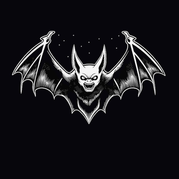 Vecteur icône de chauve-souris chauve-souris vecteur logo de chauve-souris logo du diable conception graphique de chauve-souris