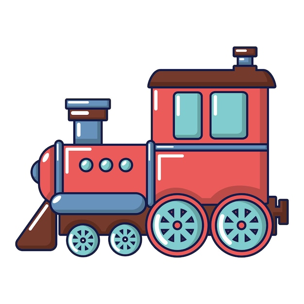 Vecteur icône de chemin de fer illustration de dessin animé de l'icône de vecteur de chemin de fer pour le web