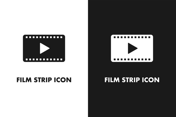 Vecteur icône de cinéma icône vectorielle de bande de film
