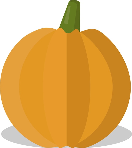 Icône de citrouille, illustration vectorielle. Automne Halloween ou symbole de citrouille de Thanksgiving. Conception plate.