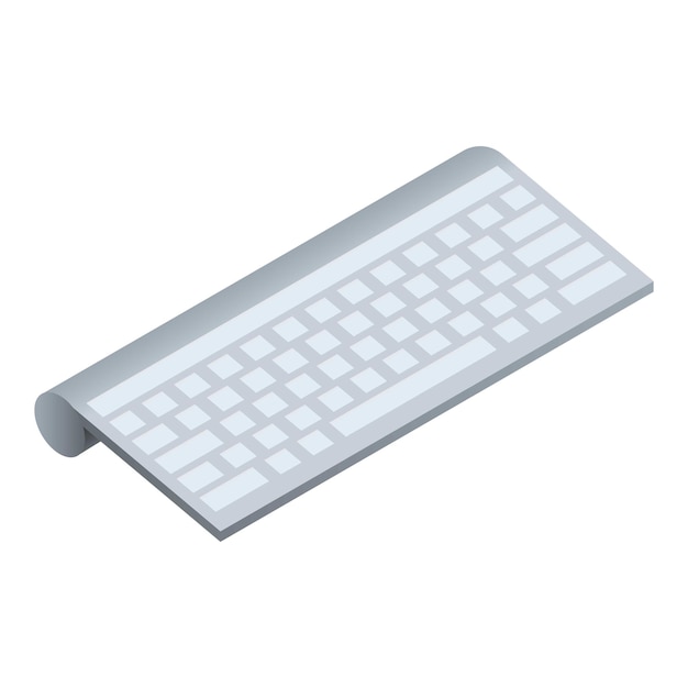 Vecteur icône de clavier de pc icône vectorielle isométrique du clavier de pc pour la conception de sites web isolée sur un fond blanc