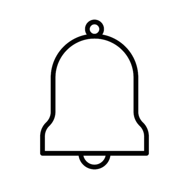 Icône de cloche Collection de jeux de remplissage plat