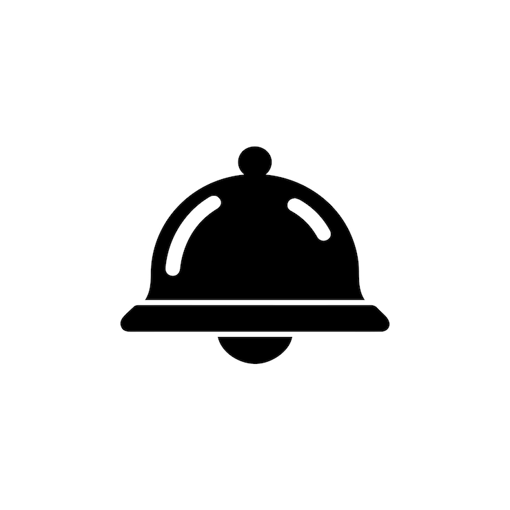 Vecteur icône de cloche de notification alerte et rappel minimalistes pour les plateformes numériques