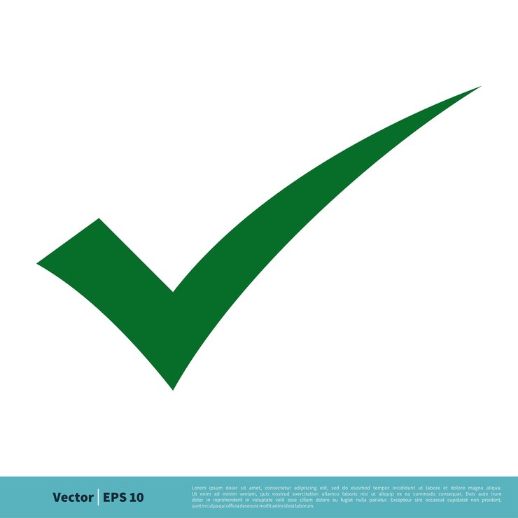 Vecteur icône de coche verte modèle de logo vectoriel illustration design vecteur eps 10