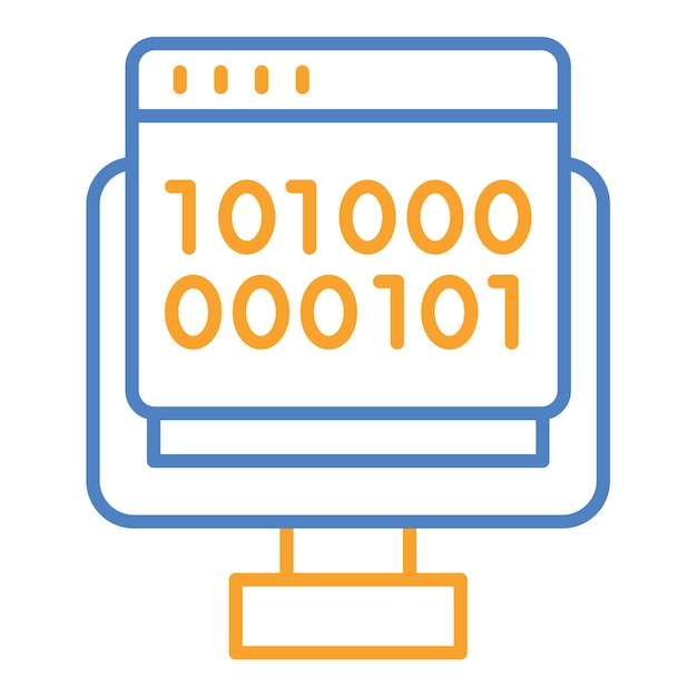 Icône de code binaire