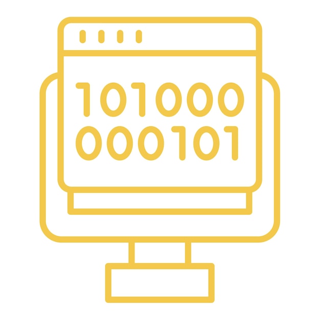 Icône de code binaire