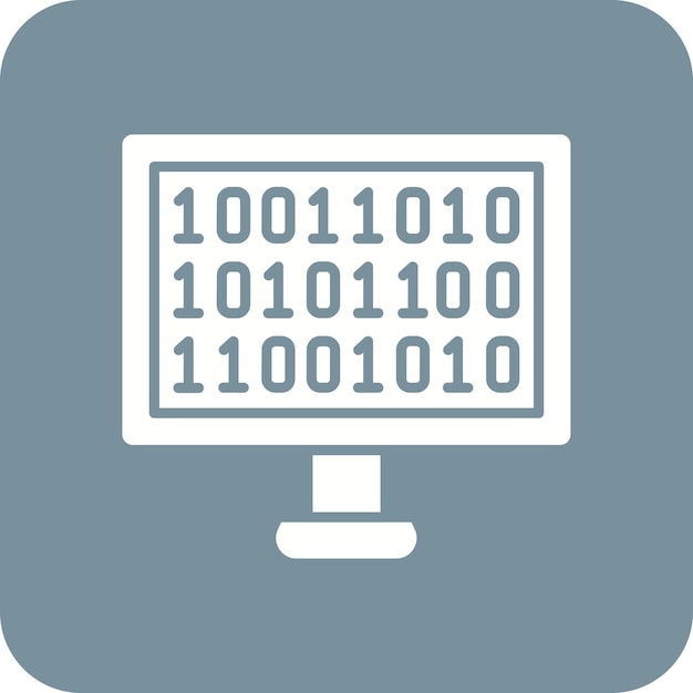 Icône de code binaire