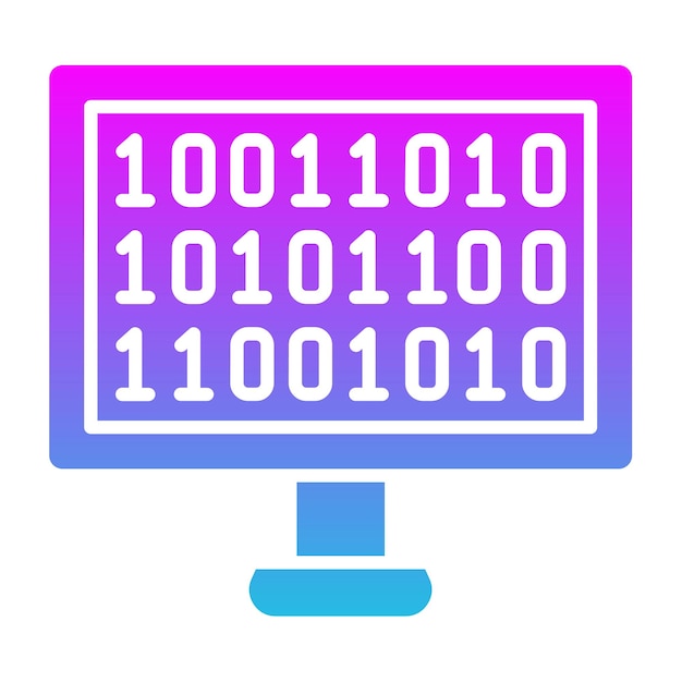 Icône de code binaire